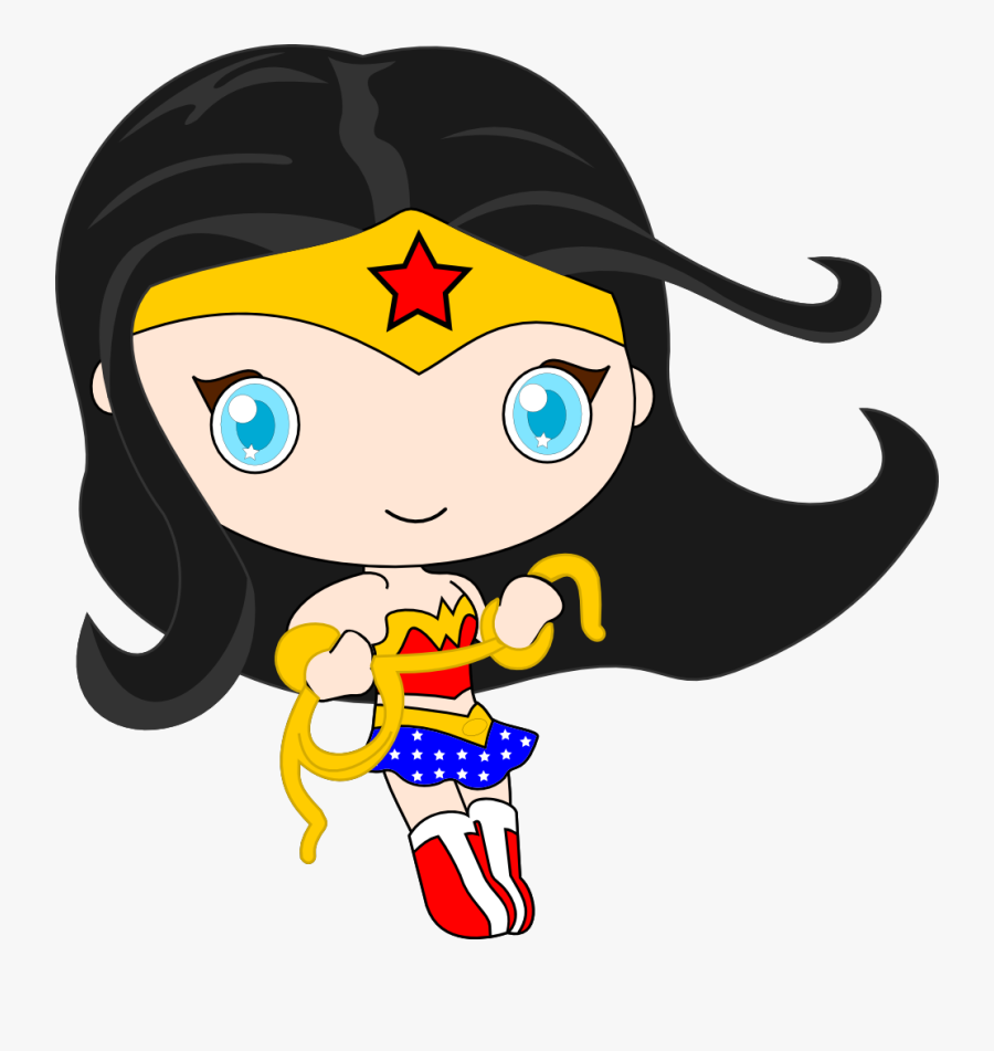 Transparent Woman Clip Art - Cute Baby Wonder Woman, Transparent Clipart