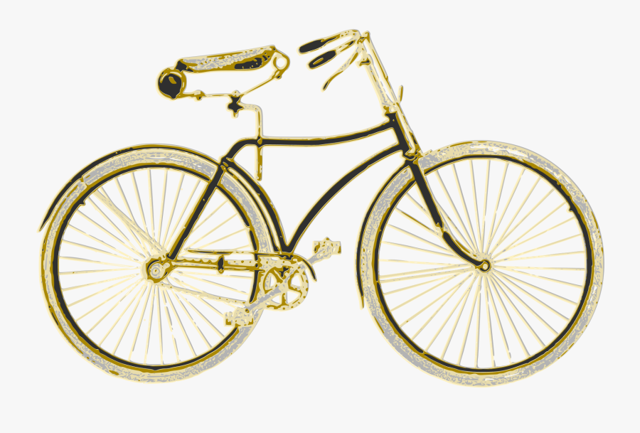 Vintage Bicycle Clip Art - Bike Old Fashioned, Transparent Clipart