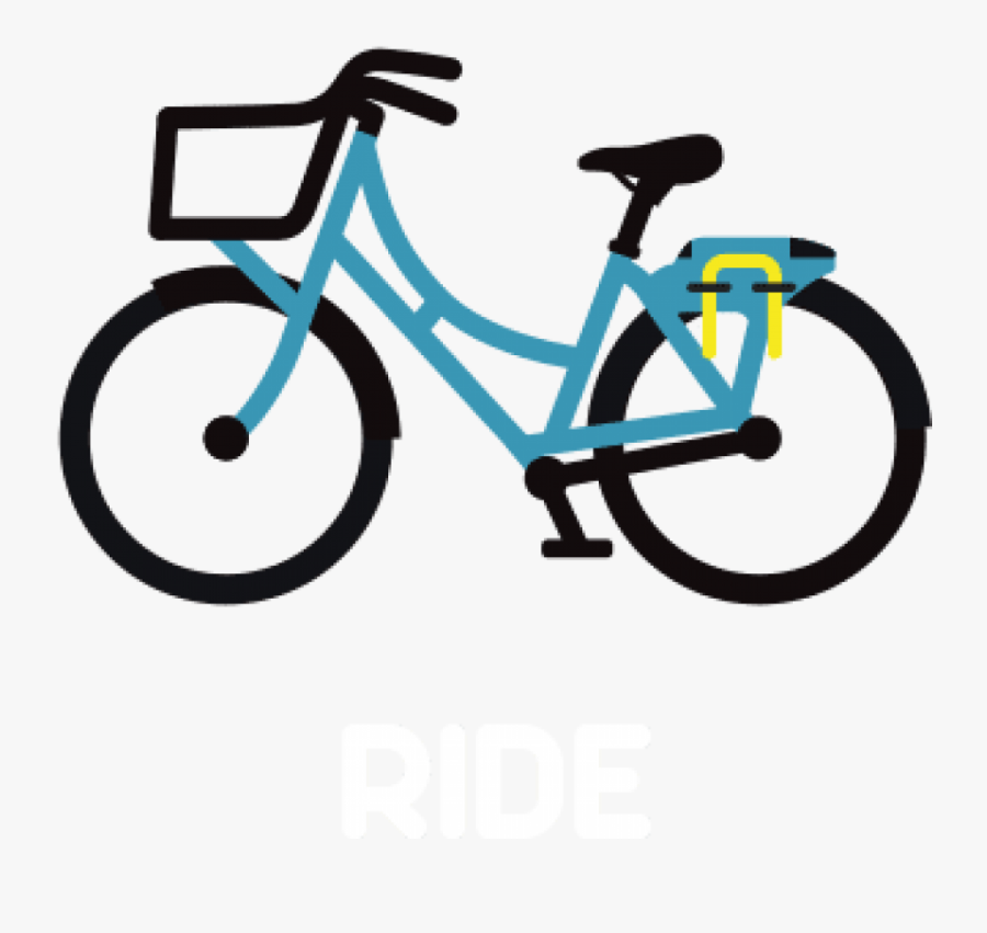 Dirt Bike Silhouette Clip Art - Bike Sharing Icon Transparent Background, Transparent Clipart