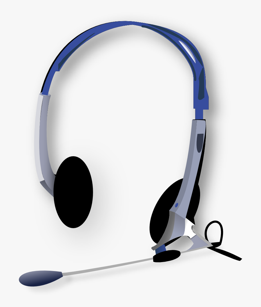 Headphones With Microphone - Microphone And Headphones Png, Transparent Clipart