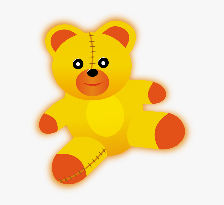 Teddy Bear,toy,carnivoran - Teddy Clip Art Yellow, Transparent Clipart