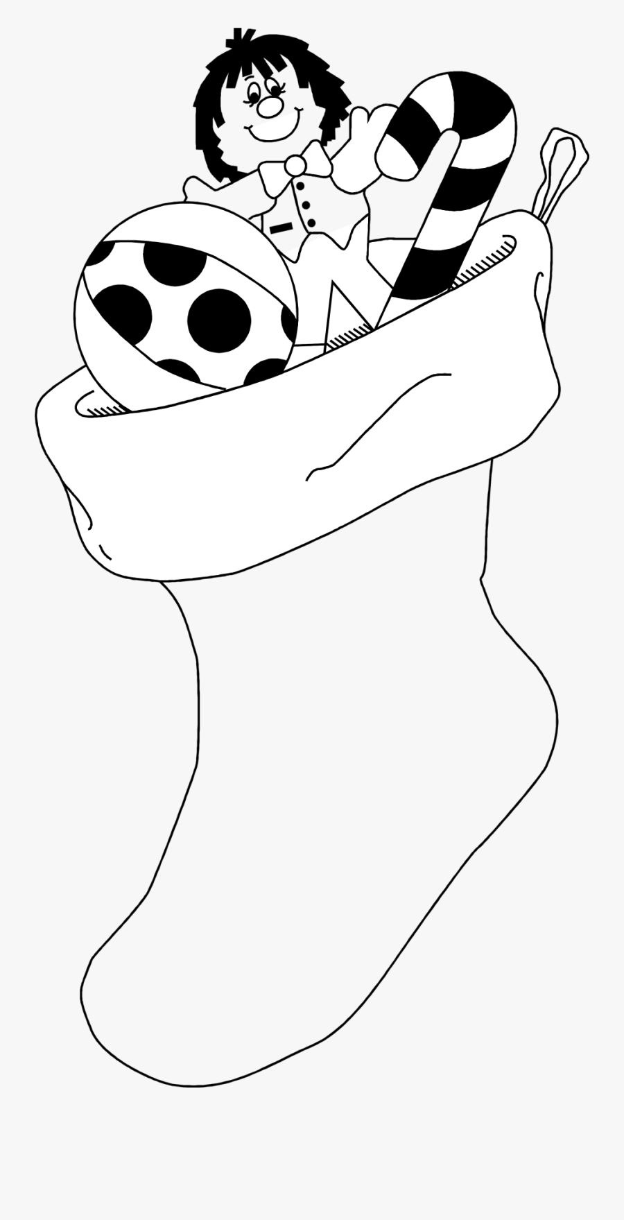 Christmas Toys Clipart Black And White - Clip Art Black And White, Transparent Clipart