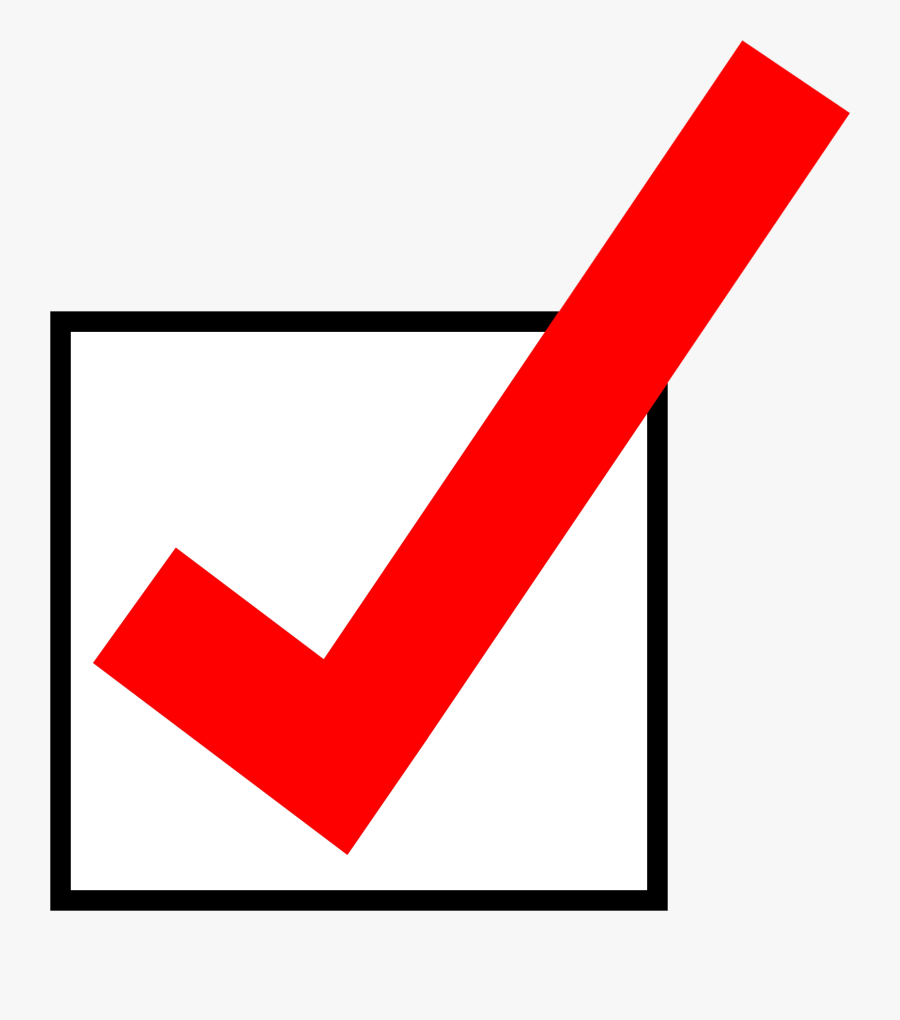 Check Box Clipart Free Best On Transparent Png - Red Check Mark Transparent Background, Transparent Clipart