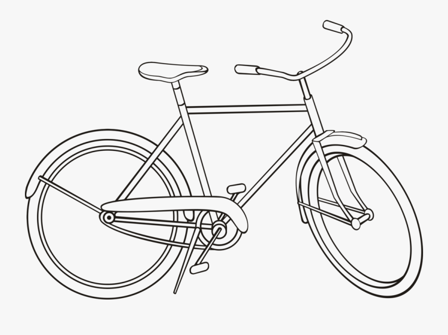 Collection Of Free Bicycle - Outline Images Of Bicycle, Transparent Clipart