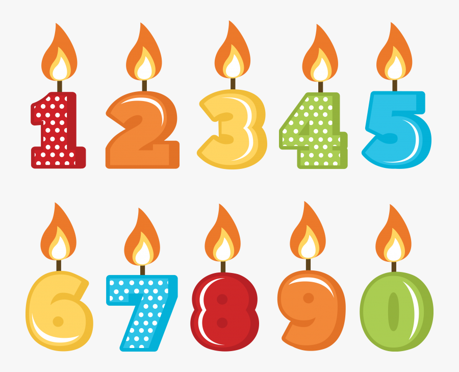 Picture Of Birthday Candles Number Birthday Candles Png Free Transparent Clipart Clipartkey