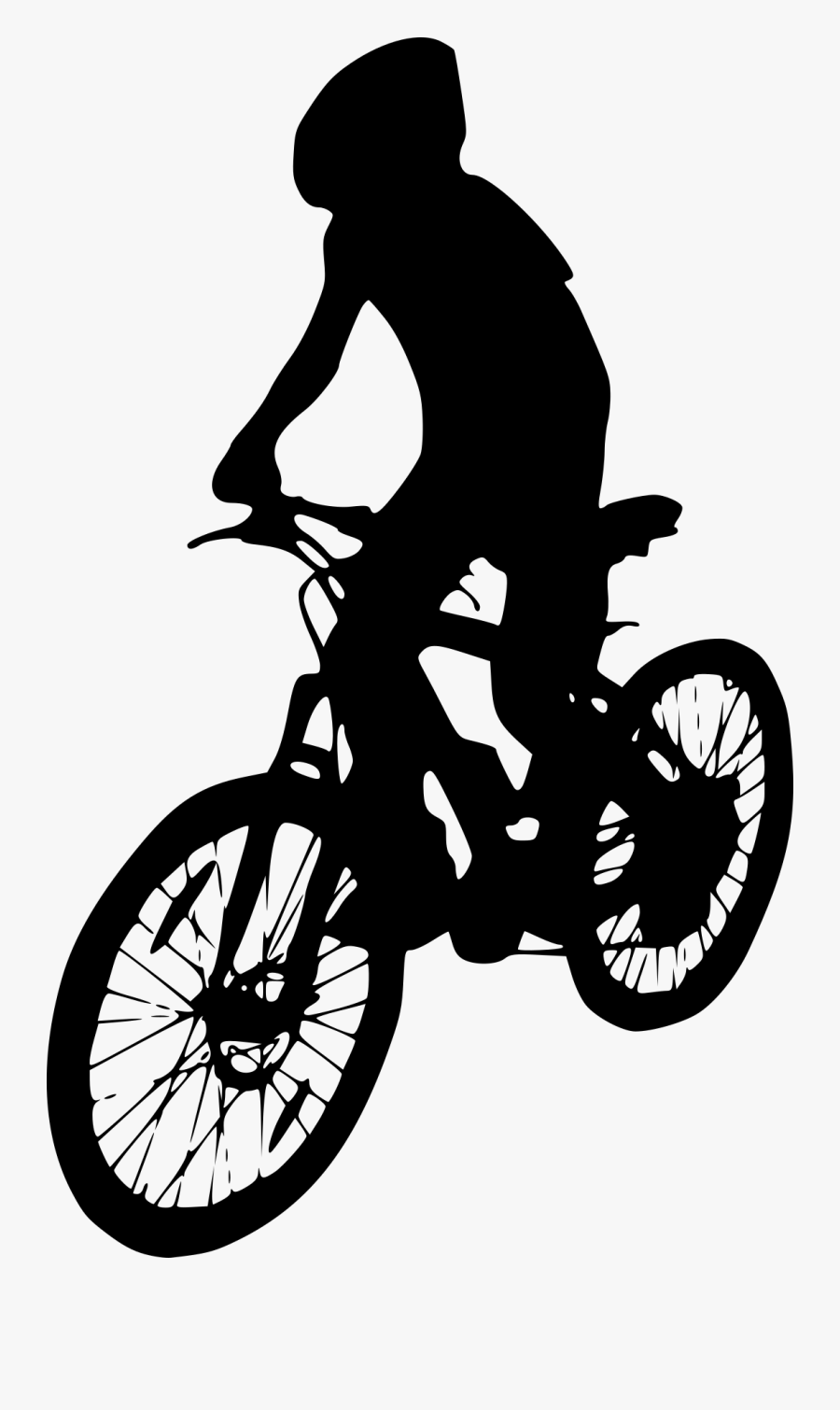 Bike Clipart Side View ~ Frames ~ Illustrations ~ Hd - Mountain Biking Silhouette Png, Transparent Clipart