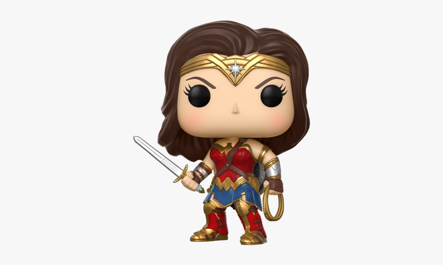 Cartoon,wonder Woman,fictional Character,action Art,style - Funko Pop Wonder Woman 206, Transparent Clipart