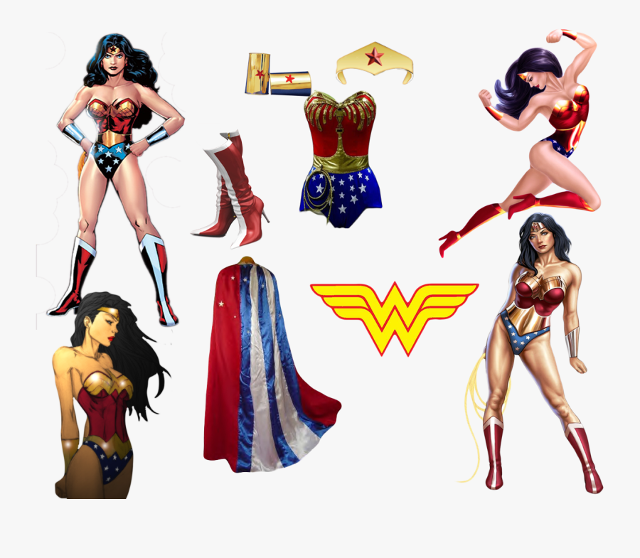 Wonder Woman Costume Clipart - Wonder Woman Outfit Clipart, Transparent Clipart