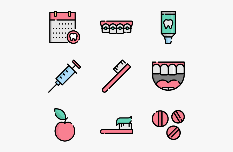 Tooth Icons Free Vector - Dentist Png, Transparent Clipart
