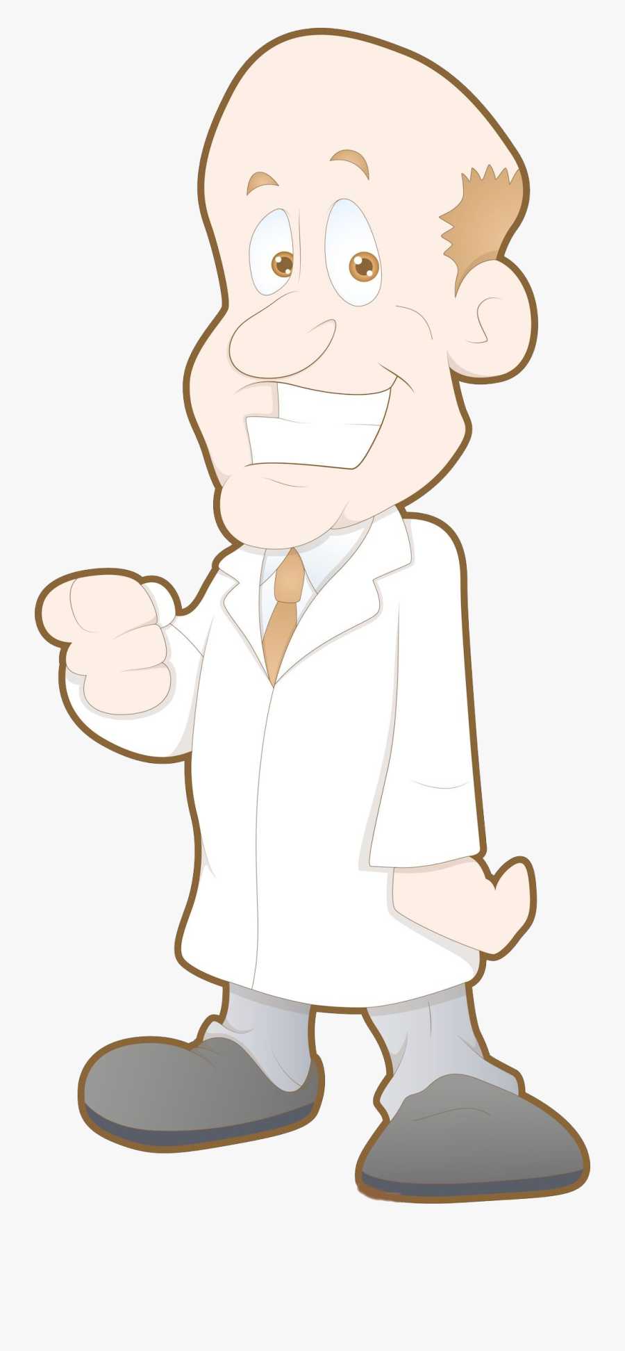 Dentist Clipart Illustration - Bald Dentist Clipart, Transparent Clipart