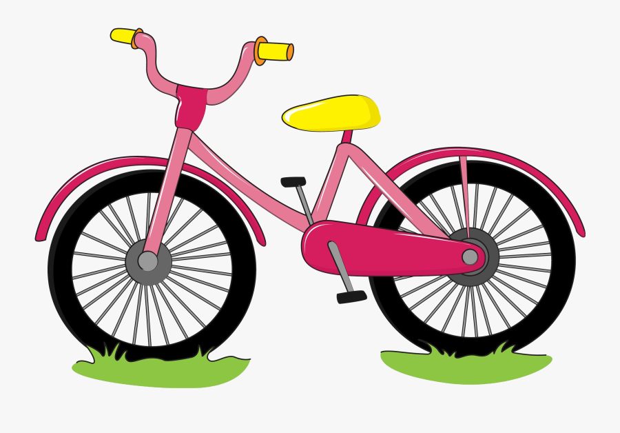 Cartoon Drawing Clip Art - Bicycle Cartoon, Transparent Clipart