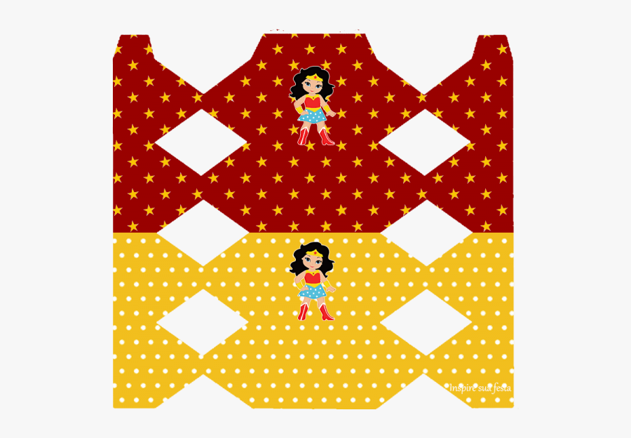 Wonder Woman Chibi Free Printable Boxes And Free Party - Personalizados Mulher Maravilha Para Imprimir, Transparent Clipart