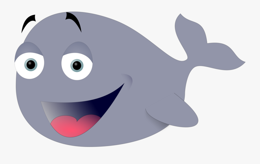 Funny Whale - Grey Whale Clip Art, Transparent Clipart