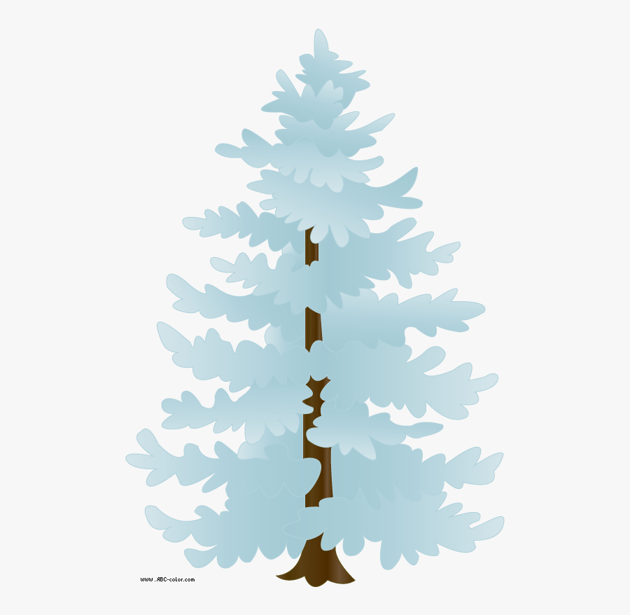 Transparent Pine Trees Clipart Tree Covered In Snow