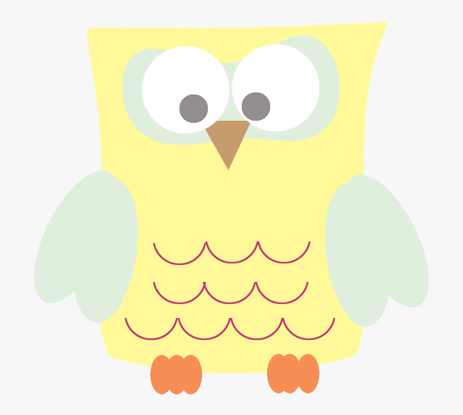 Yellow Owl Funny Clipart Clip Art Black Background - Clip Art, Transparent Clipart