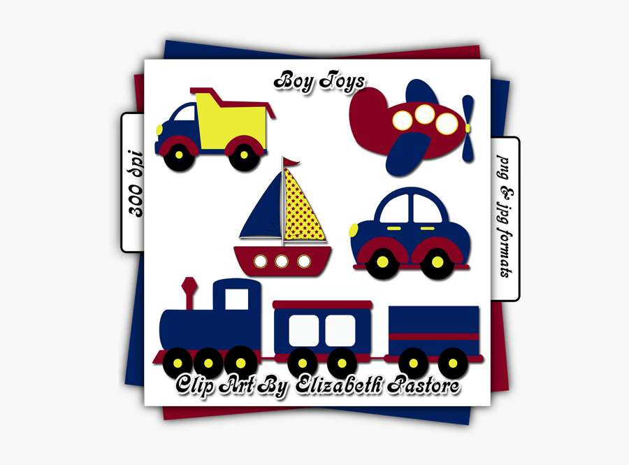 Boy Toys Clipart - Baby Boy Car Clipart, Transparent Clipart