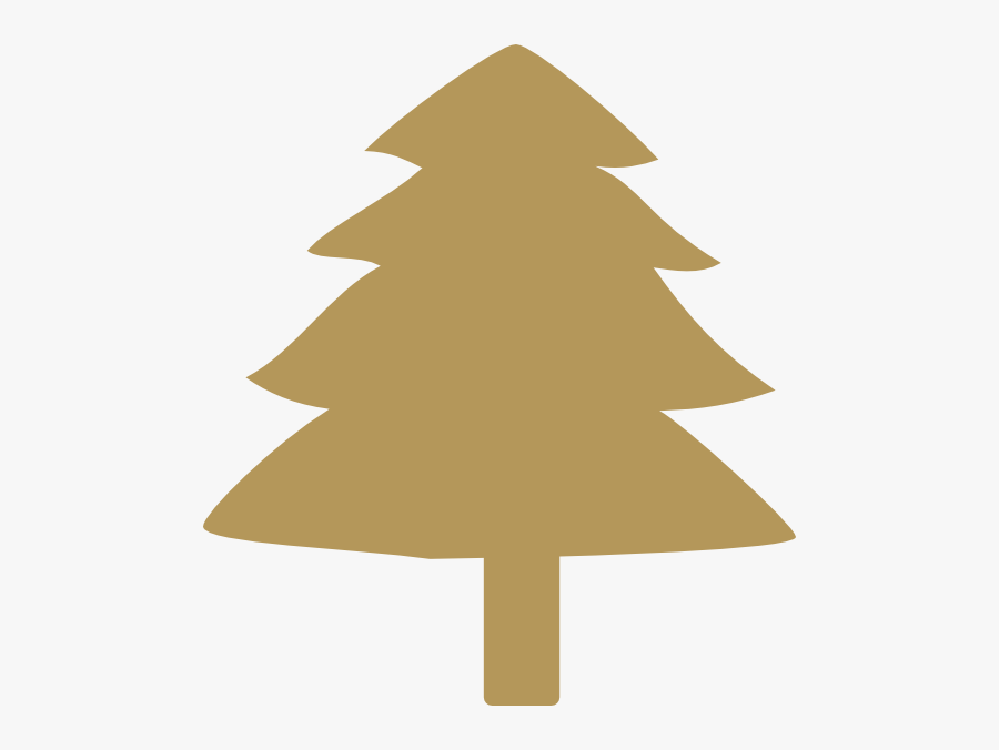 Gold Xmas Tree Clipart, Transparent Clipart
