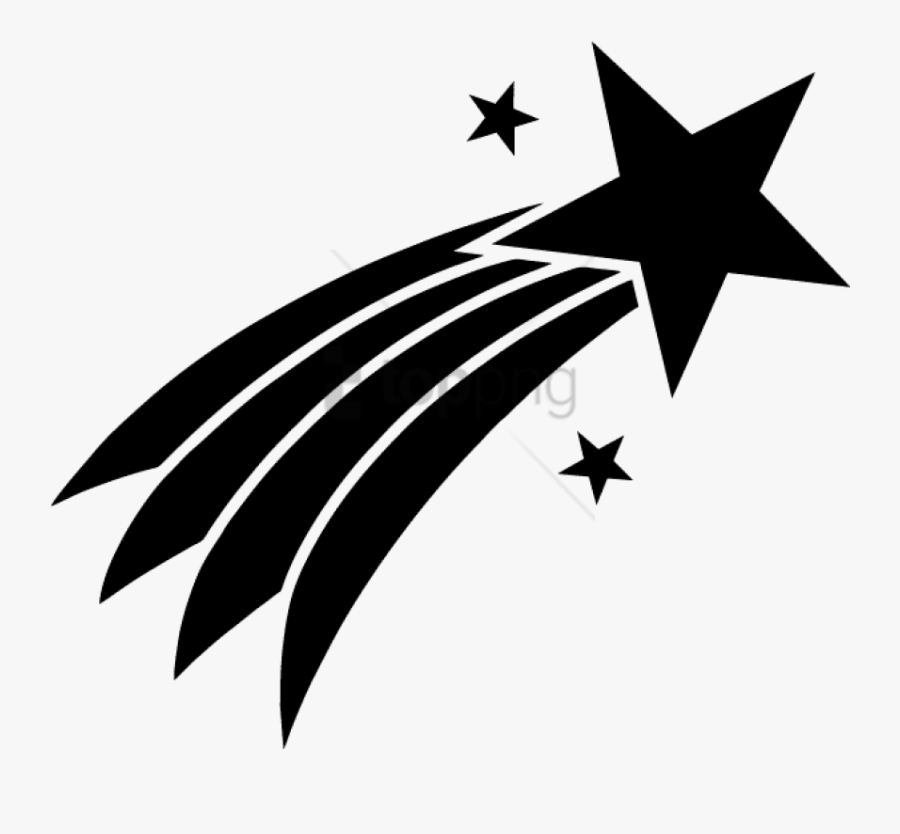 Shooting Star Clipart Transparent Background Graphics - Shooting Star Svg Free, Transparent Clipart