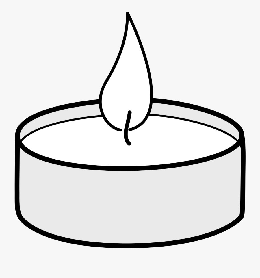 Votive Candle Clipart Black And White Tea Light Clip Art