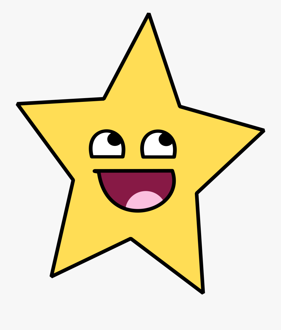 Stars Clipart Shooting - Cartoon Stars With Faces, Transparent Clipart
