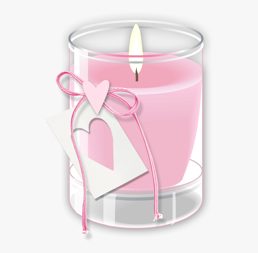 Candles Clipart Pink - Jar Candle Clip Art, Transparent Clipart