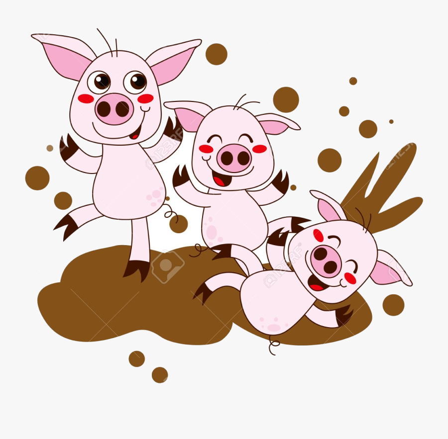 Pig Funny Clipart Transparent Png - Dirty Pigs Clipart, Transparent Clipart