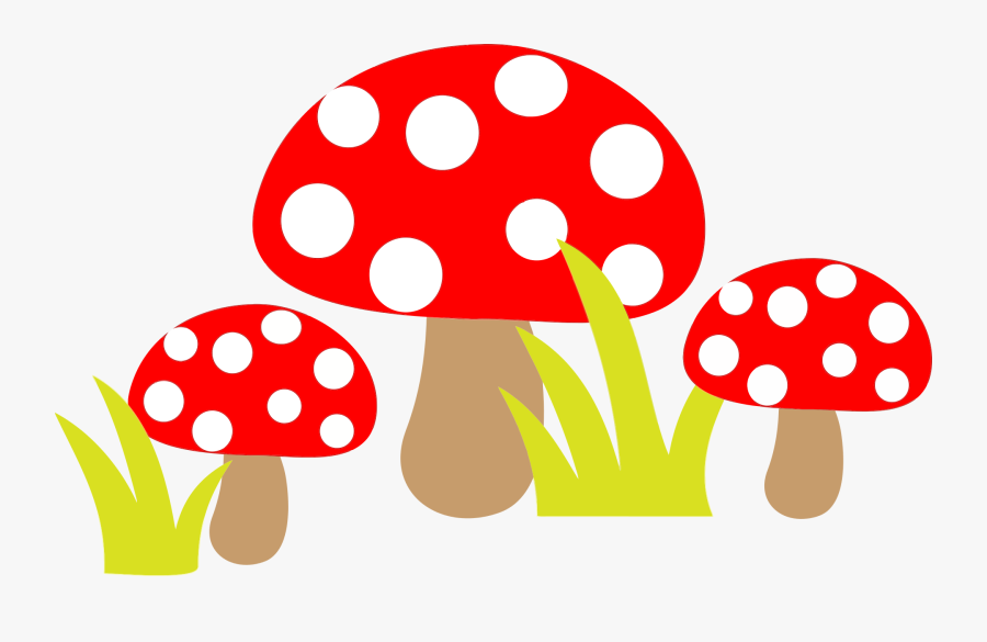 Free Simple Cartoon Mushrooms, Transparent Clipart