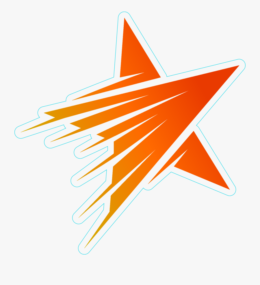 Shooting Star Clipart Orange, Transparent Clipart