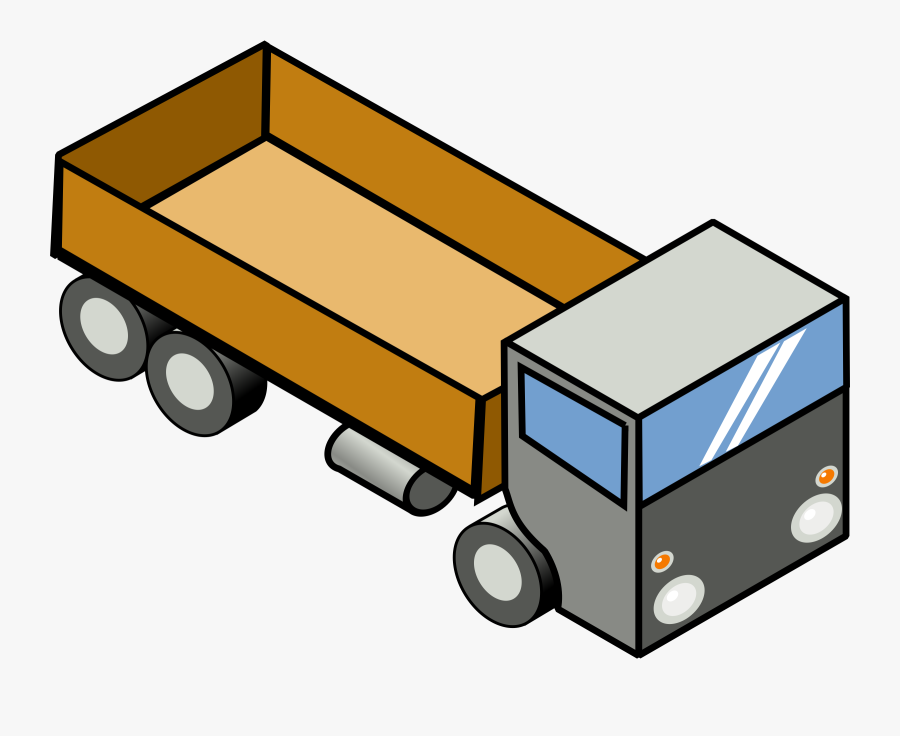 Toy - Clipart - Isometric Drawing Of A Truck, Transparent Clipart