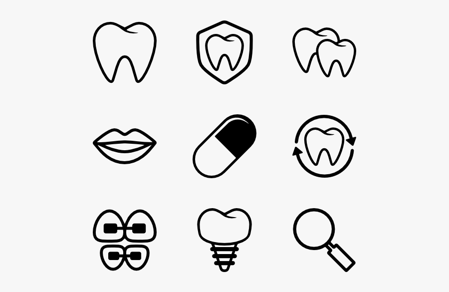 Dental - Odontologia Icon, Transparent Clipart