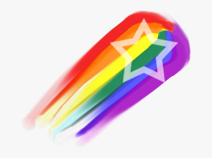 Rainbow Shooting Star By Alfier15000 On Clipart Library - Rainbow Shooting Star Gif, Transparent Clipart