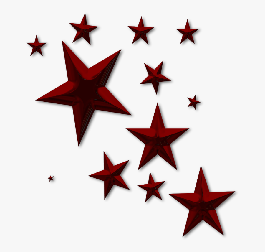 Falling Stars Clipart All Star - Transparent Red White And Blue Stars, Transparent Clipart