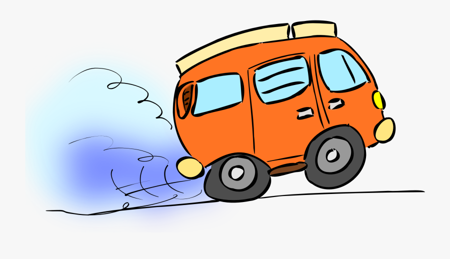 Clip Art Blue Camper Clipart - Car Moving Cartoon Png, Transparent Clipart
