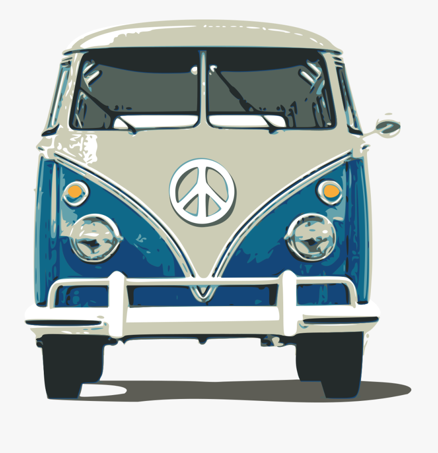 Free To Use & Public Domain Van Clip Art - Vw Camper Van Front View, Transparent Clipart