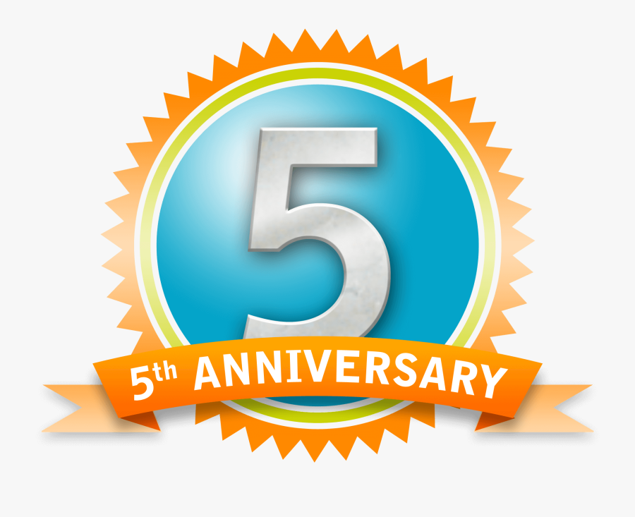 5 Year Anniversary Funny Clipart - 5th Year Office Anniversary, Transparent Clipart