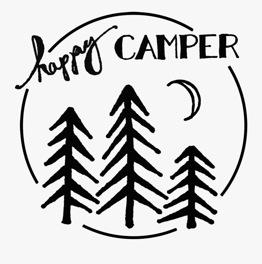 Happy Camper, Transparent Clipart
