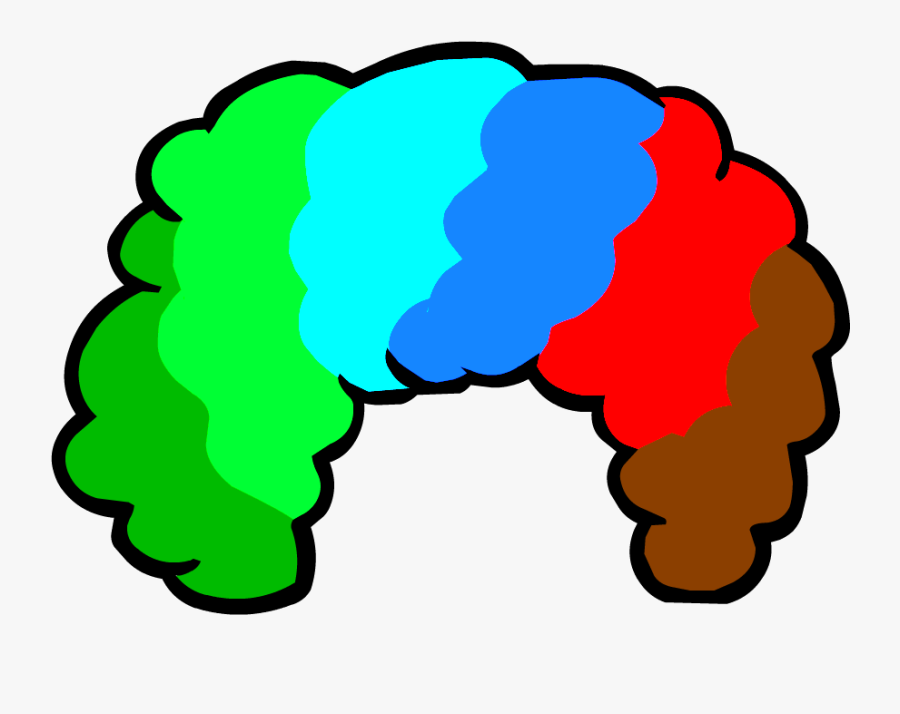 Image - Clown Wig Transparent Background, Transparent Clipart