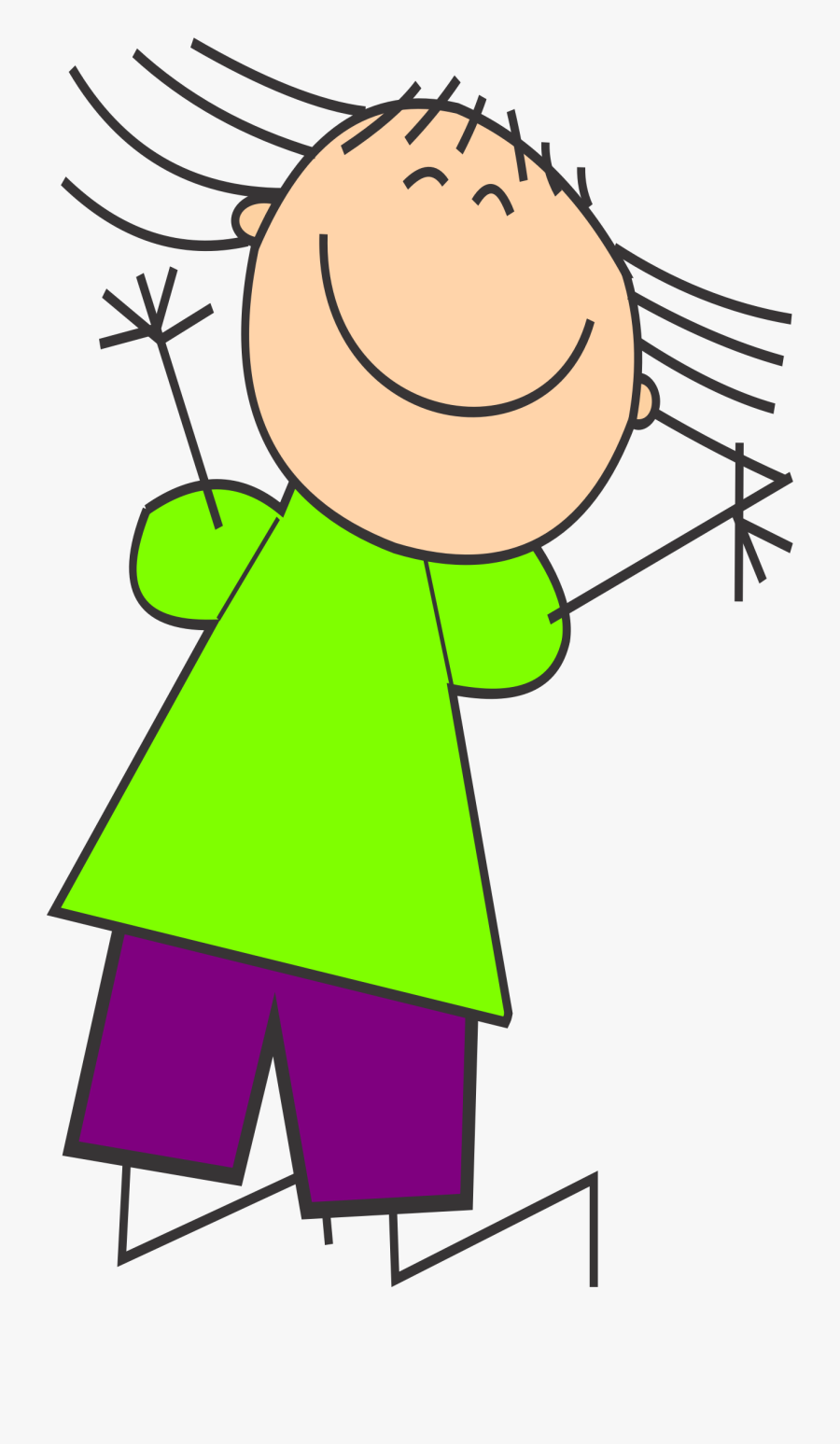 Funny Clipart Cartoon - Happy Birthday Jump For Joy, Transparent Clipart