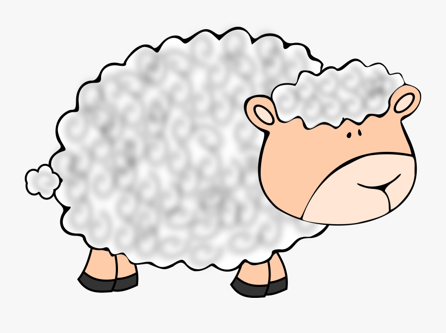 Funny Sheep Clipart - Fuzzy Sheep Clip Art, Transparent Clipart