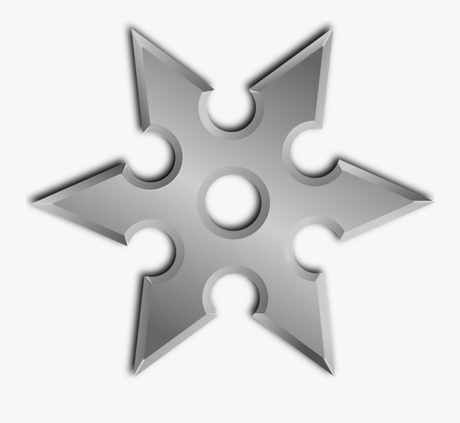 Shooting Star Icon - Shuriken Clipart, Transparent Clipart