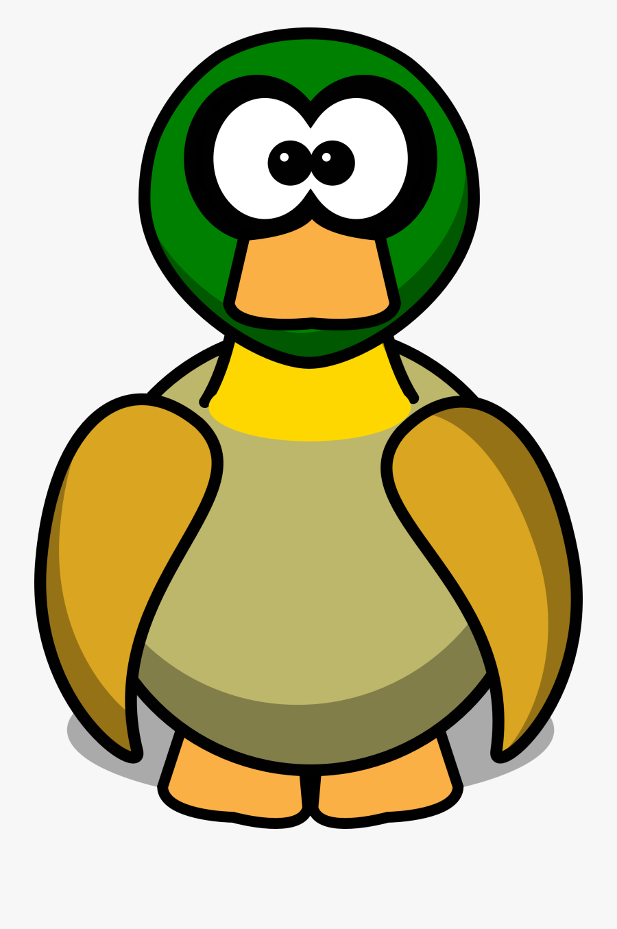 Cute - Cartoon Duck Clipart, Transparent Clipart