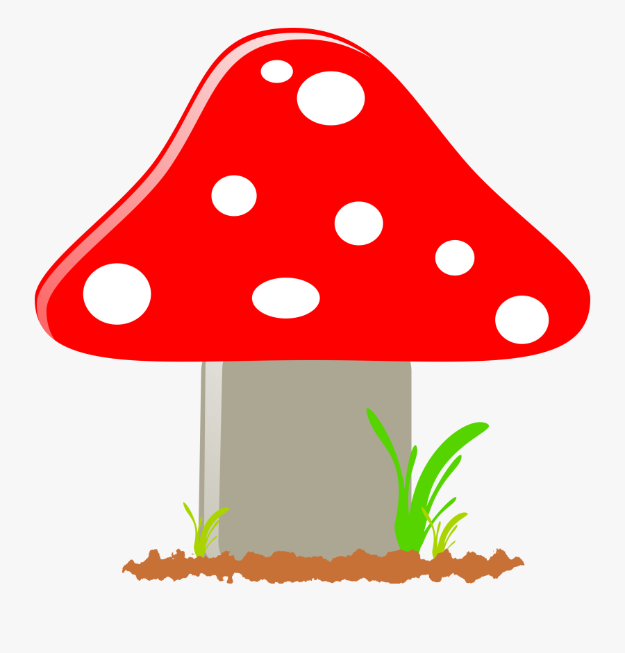 Dots Fly Agaric, Mushroom, Toxic, Poisonous, Red, Dots - Mushroom Clipart, Transparent Clipart