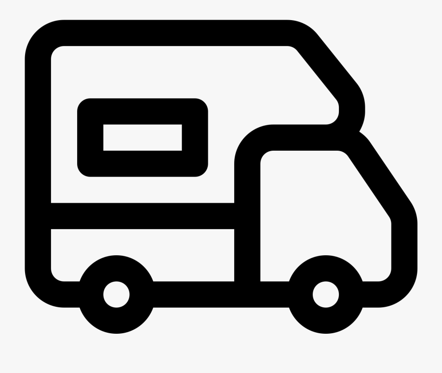 The Icon Is A Very Simplified Depiction Of An Rv Camper, Transparent Clipart