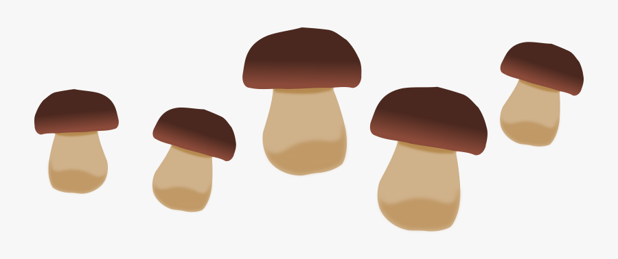 Brown,finger,mushroom - Mushrooms Clipart, Transparent Clipart