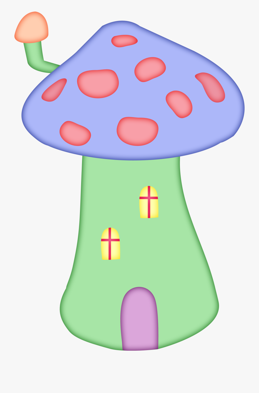 Land Clipart Mushroom - Imagenes Tiernas De Casas Animados, Transparent Clipart