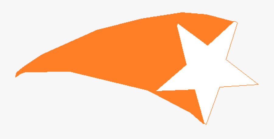 Shooting Stars Clipart Orange , Png Download - Star Shooting Orange, Transparent Clipart
