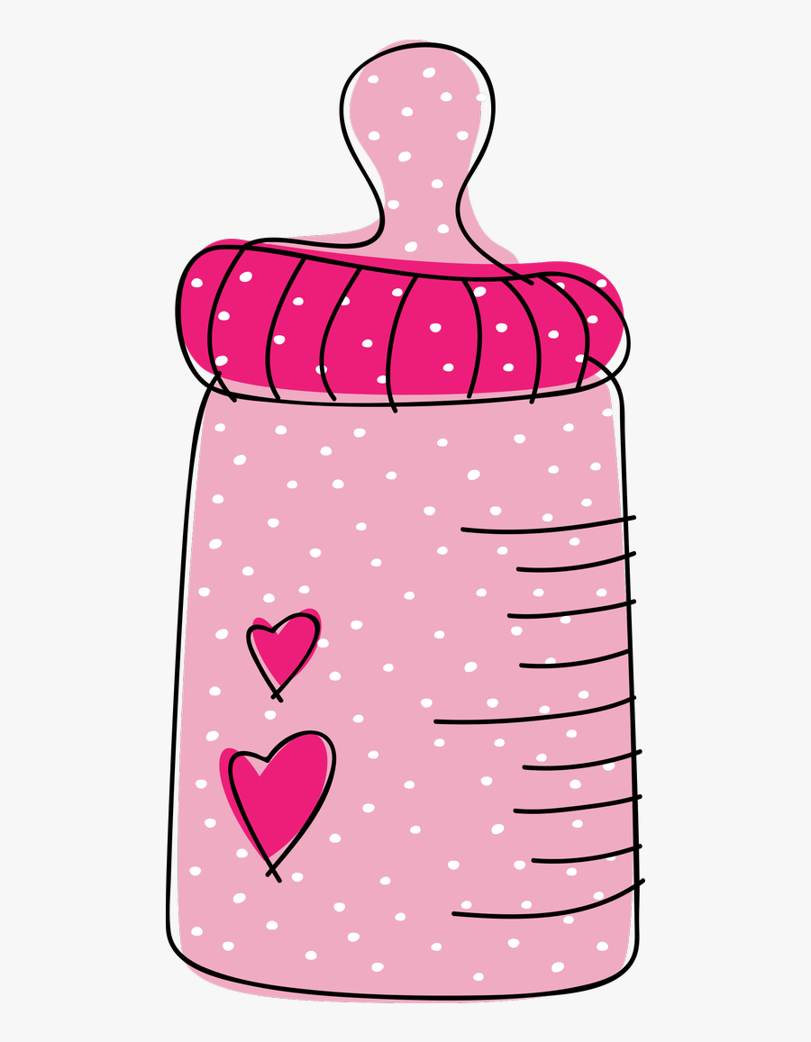 Baby Girl Clip Art Pink - Baby Boy Bottle Clipart Png, Transparent Clipart