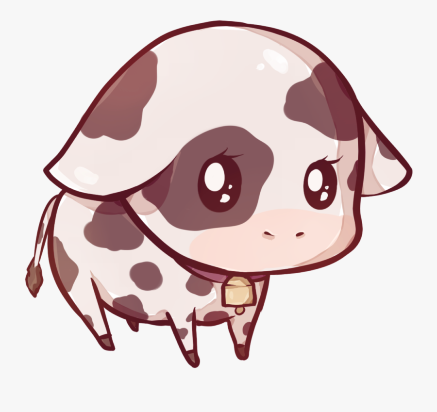 Transparent Kawaii Cow, Transparent Clipart