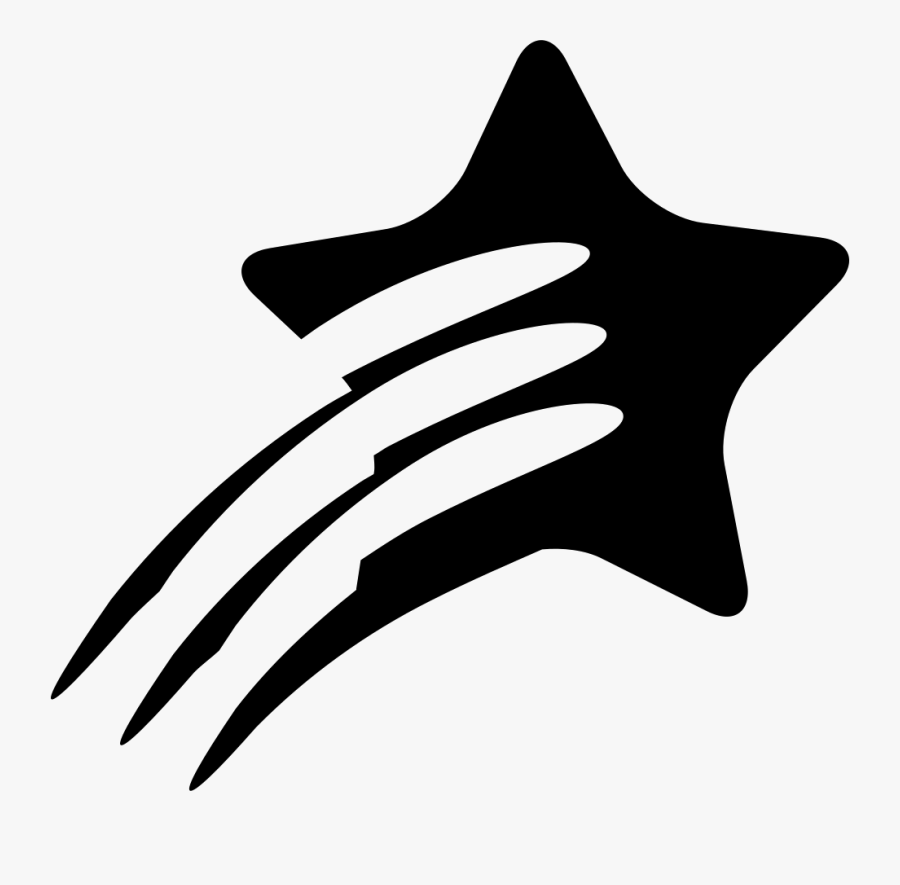 Shooting Star Svg Png Icon Free Download - Estrella Fugaz Logo Png, Transparent Clipart