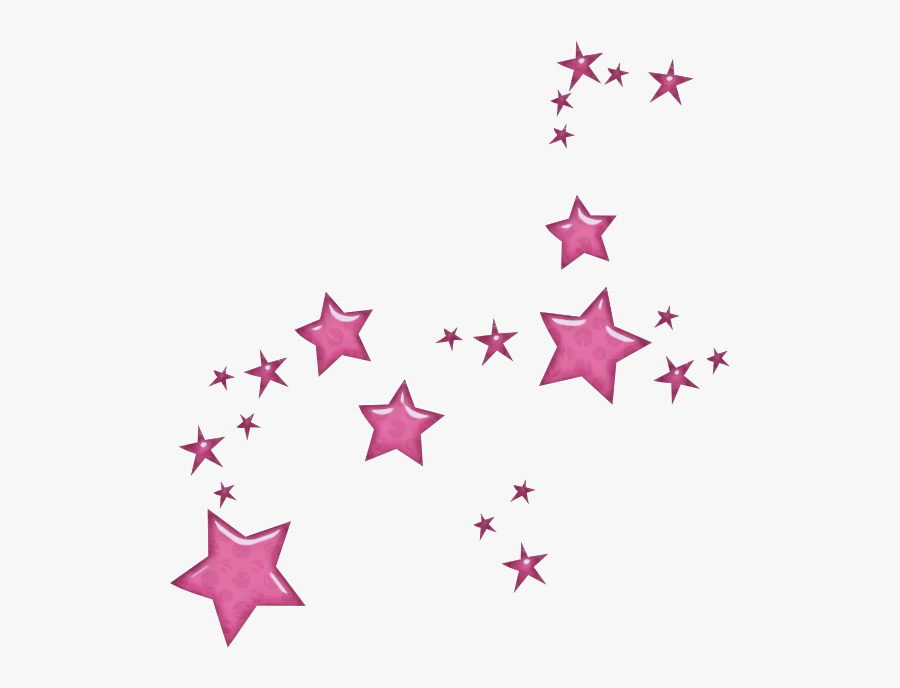Shooting Stars, Bears, Stars, Falling Stars, Bear - Pink Stars Clip Art, Transparent Clipart